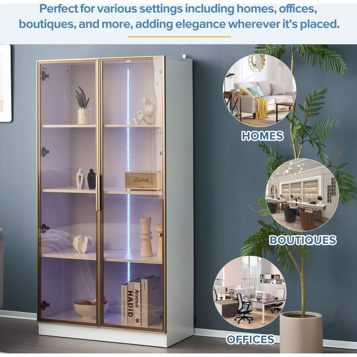 LED Glass Display Showcase Cabinet – image 4