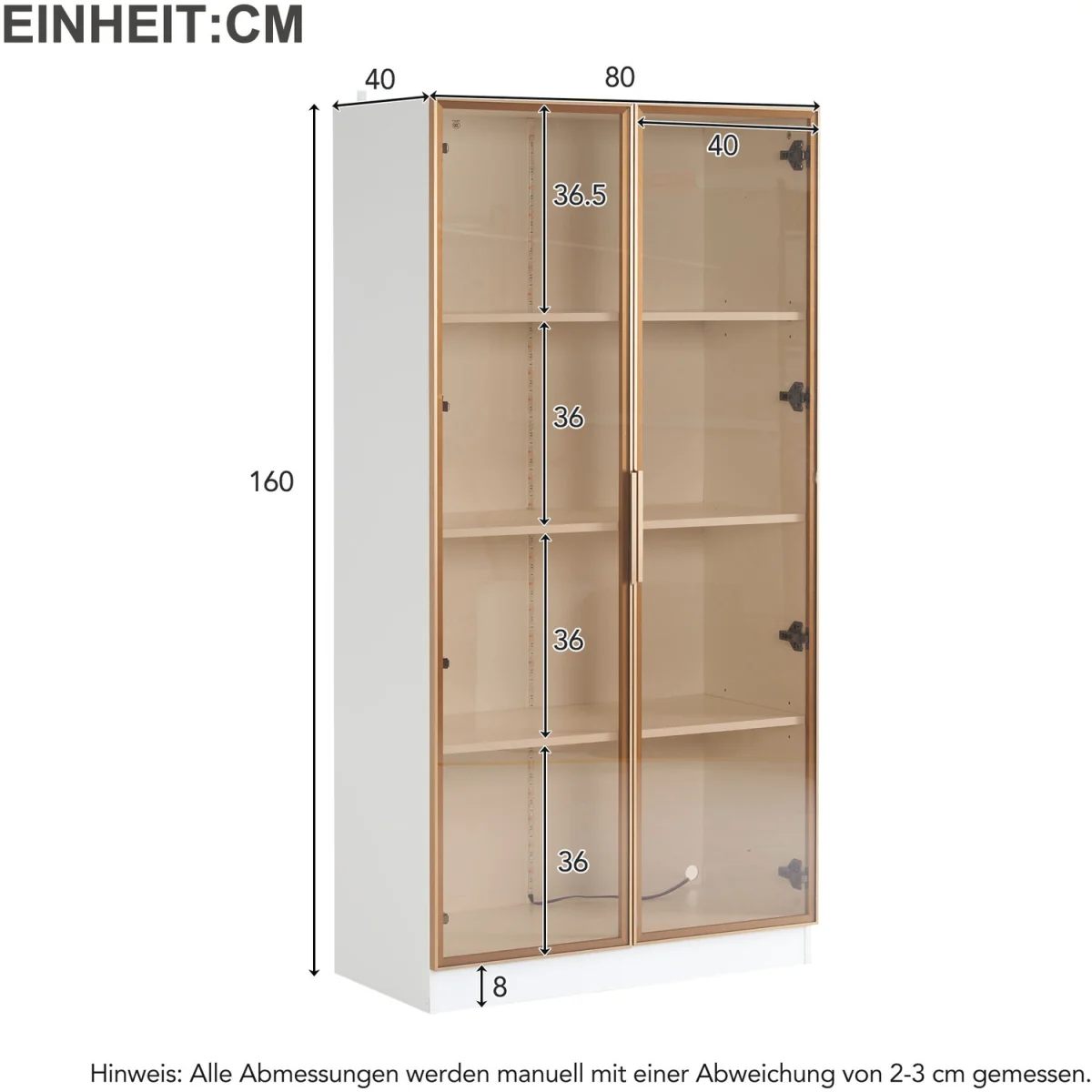 LED Glass Display Showcase Cabinet – image 6