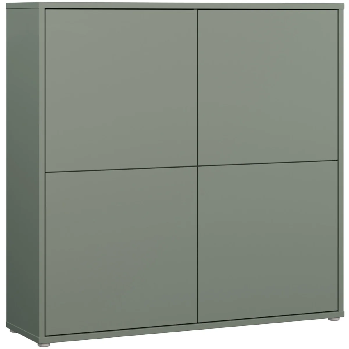 Alice Springs 4 Door Storage Cabinet with Push-Open Doors in Sand - Light Grey – image 14