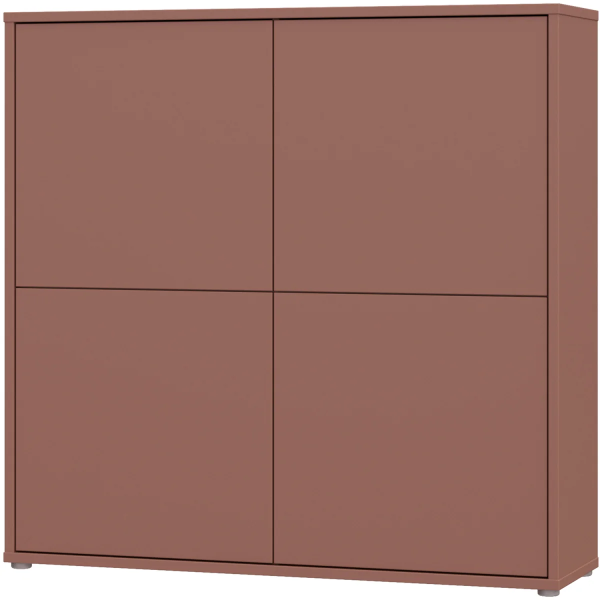 Alice Springs 4 Door Storage Cabinet with Push-Open Doors in Sand - Light Grey – image 21