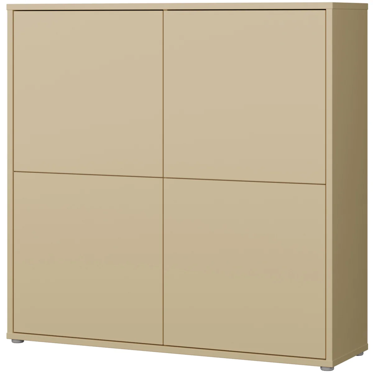 Alice Springs 4 Door Storage Cabinet with Push-Open Doors in Sand - Light Grey – image 41