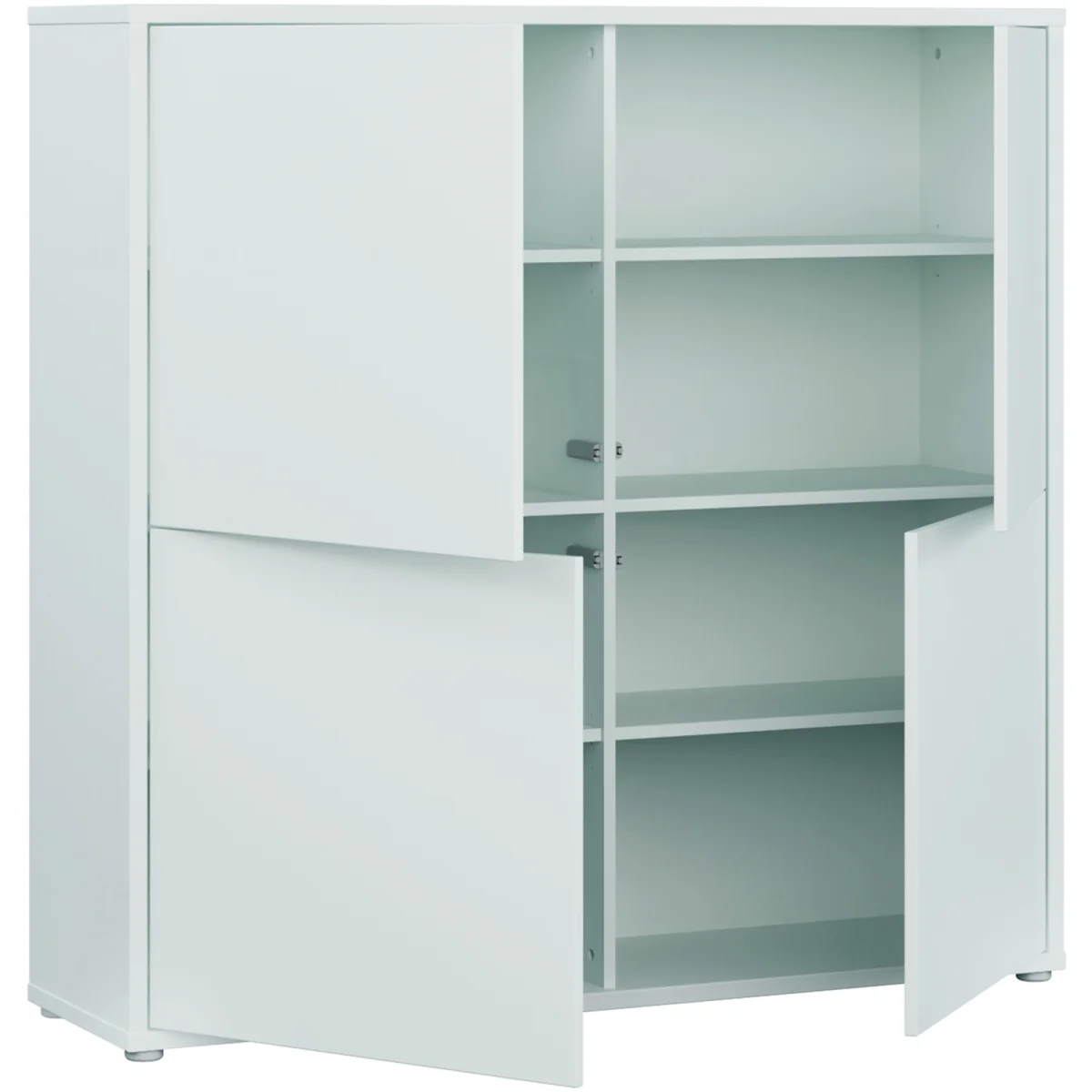 Alice Springs 4 Door Storage Cabinet with Push-Open Doors in Sand - Light Grey – image 46