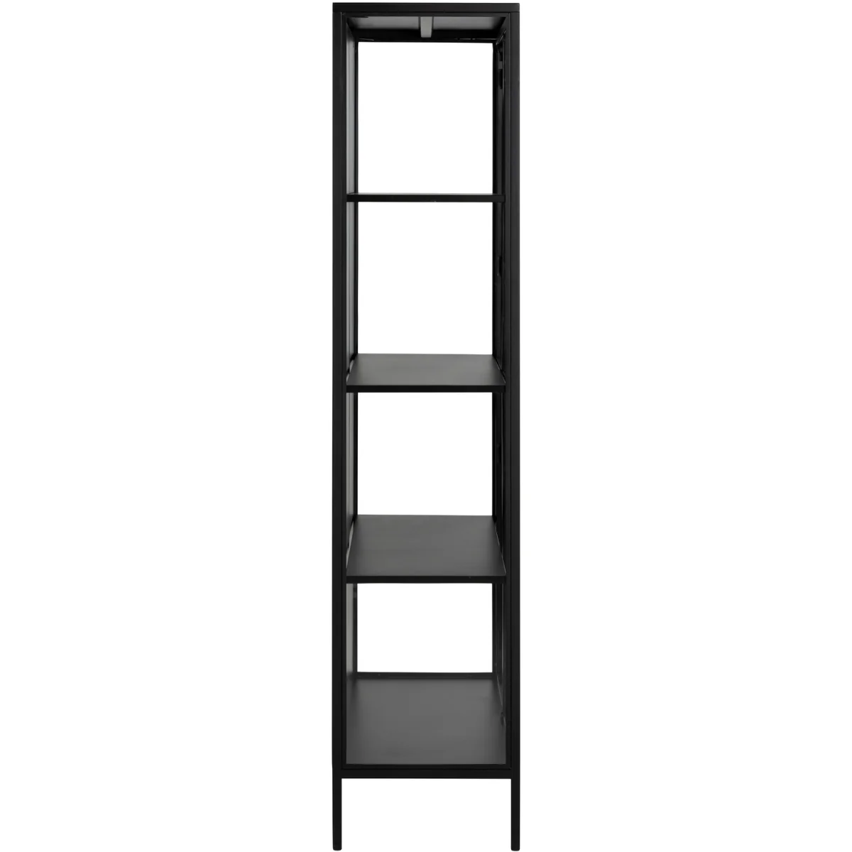 Newcastle Tall 2 Door Display Cabinet in Matt Black - Black – image 5