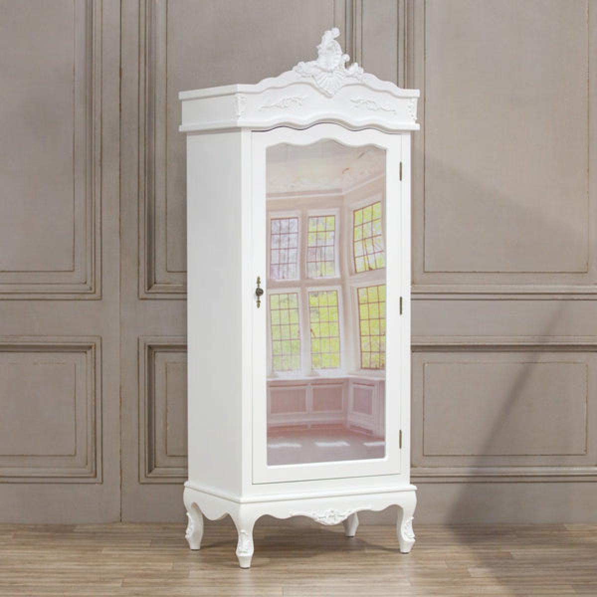 Maison Reproductions French Armoire Display Cabinet / Silver / Single Door – image 2