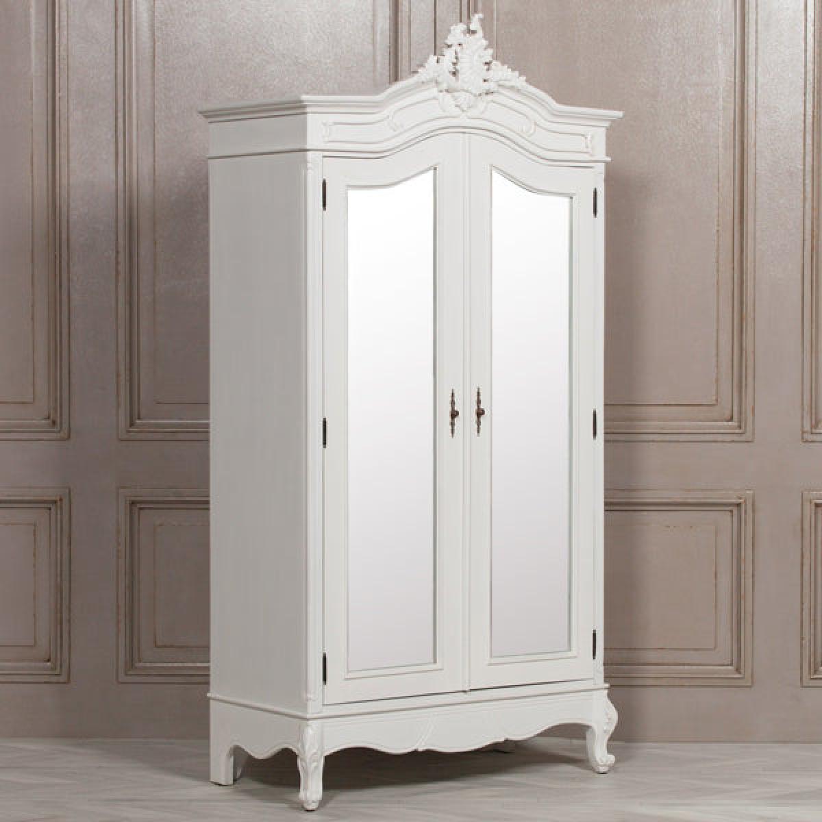 Maison Reproductions French Armoire Display Cabinet / Silver / Single Door – image 14