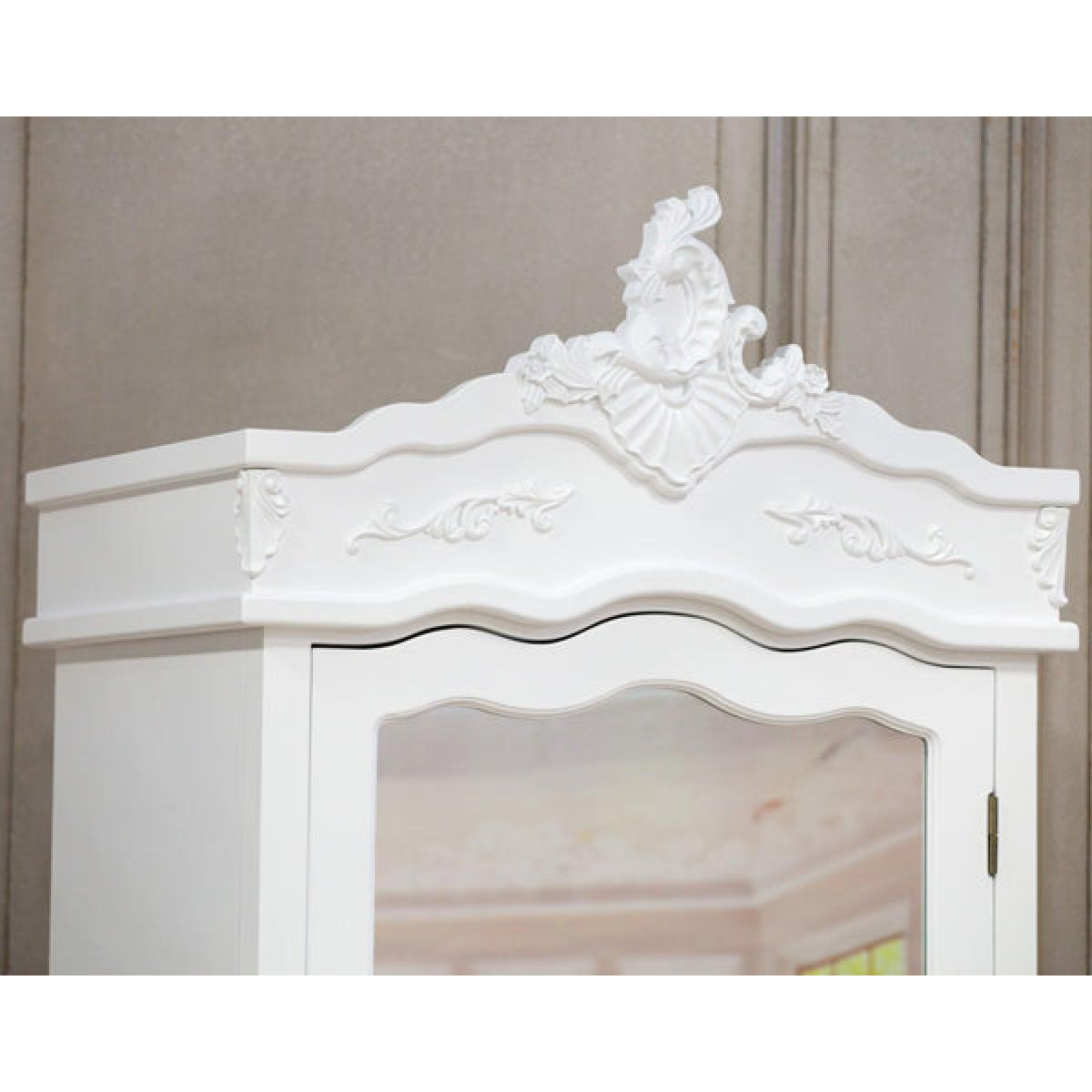 Maison Reproductions French Armoire Display Cabinet / Silver / Single Door – image 3