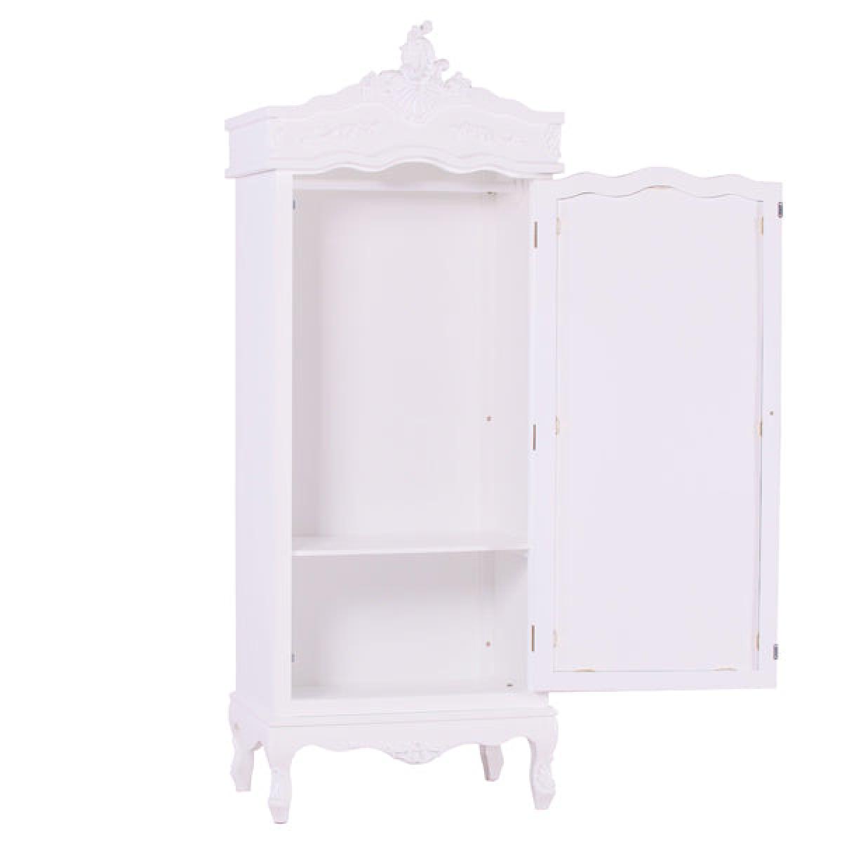 Maison Reproductions French Armoire Display Cabinet / Silver / Single Door – image 4
