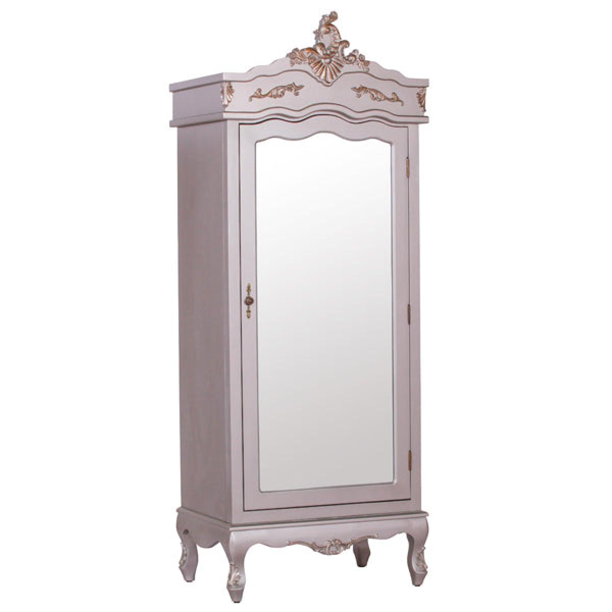 Maison Reproductions French Armoire Display Cabinet / Silver / Single Door – image 6