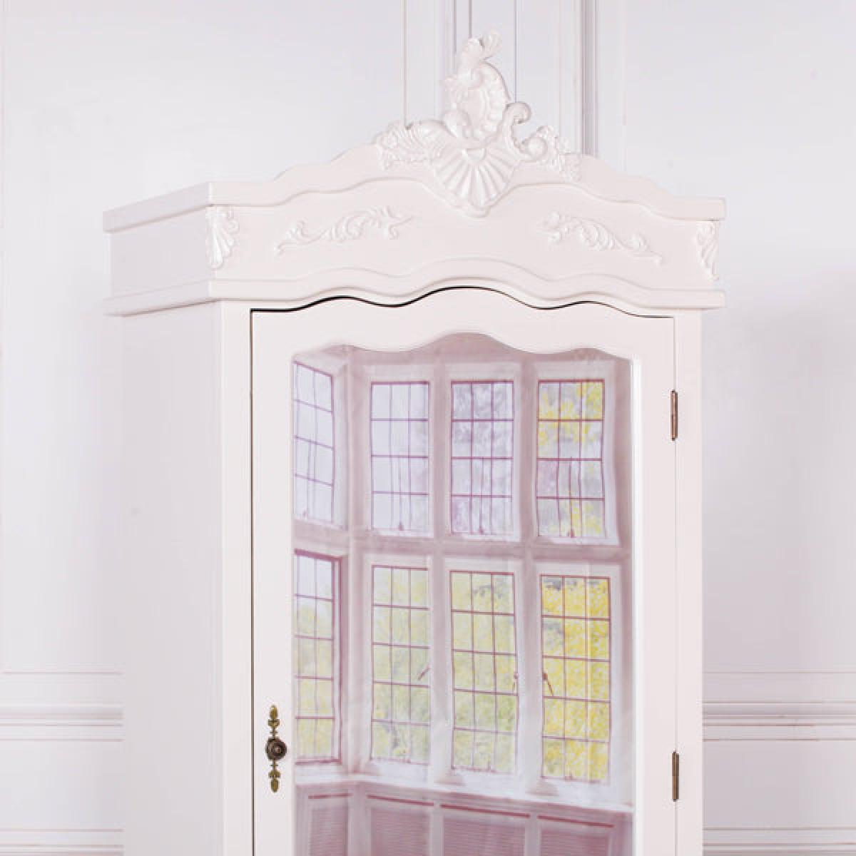 Maison Reproductions French Armoire Display Cabinet / Silver / Single Door – image 7