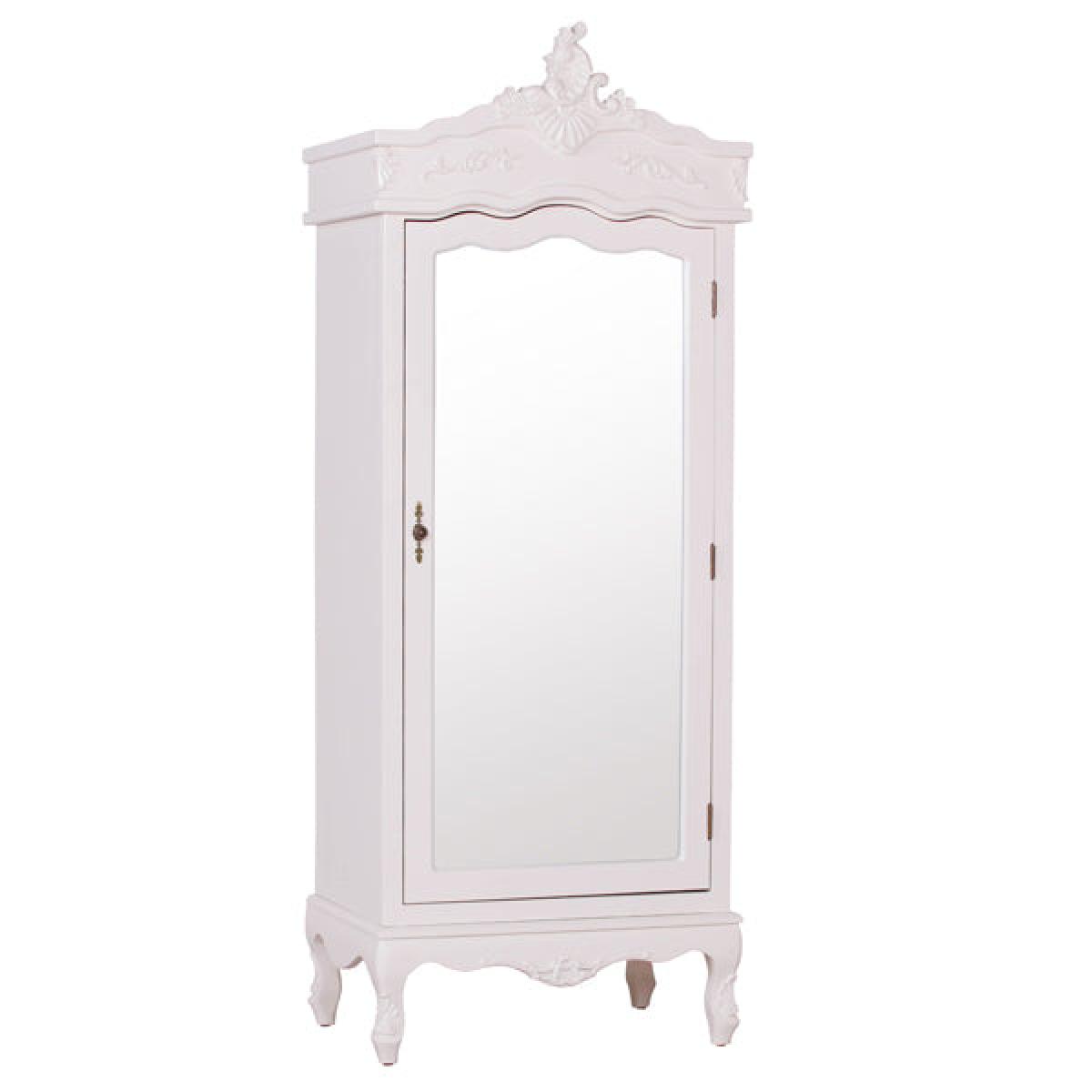 Maison Reproductions French Armoire Display Cabinet / Silver / Single Door – image 8