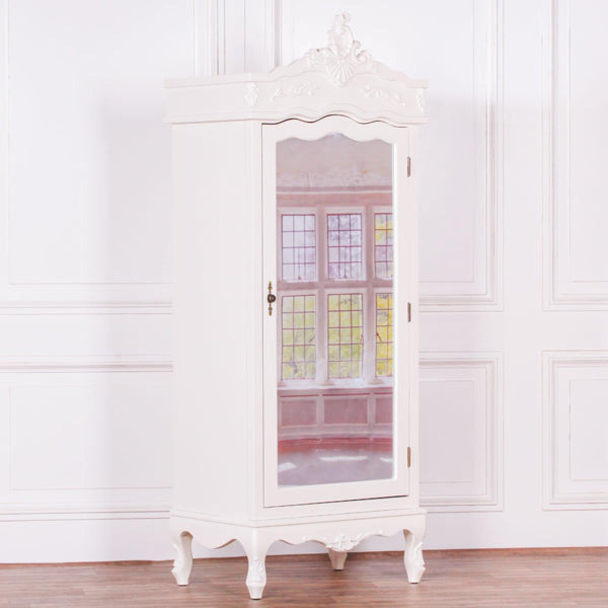 Maison Reproductions French Armoire Display Cabinet / Silver / Single Door – image 9