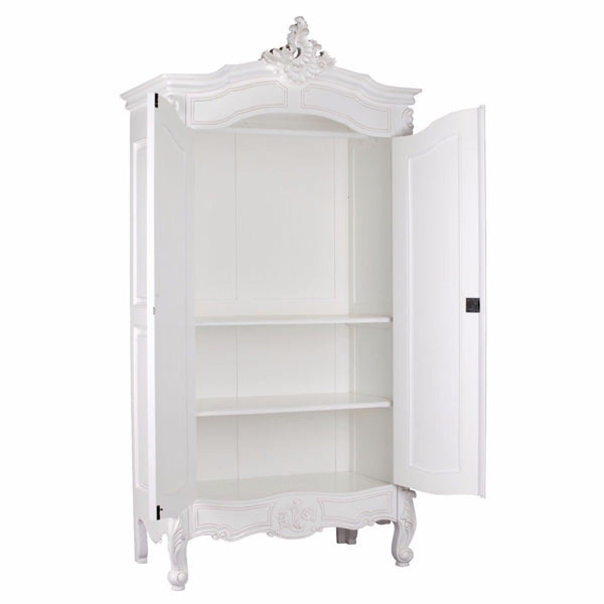 Maison Reproductions French Armoire Display Cabinet / Silver / Single Door – image 10