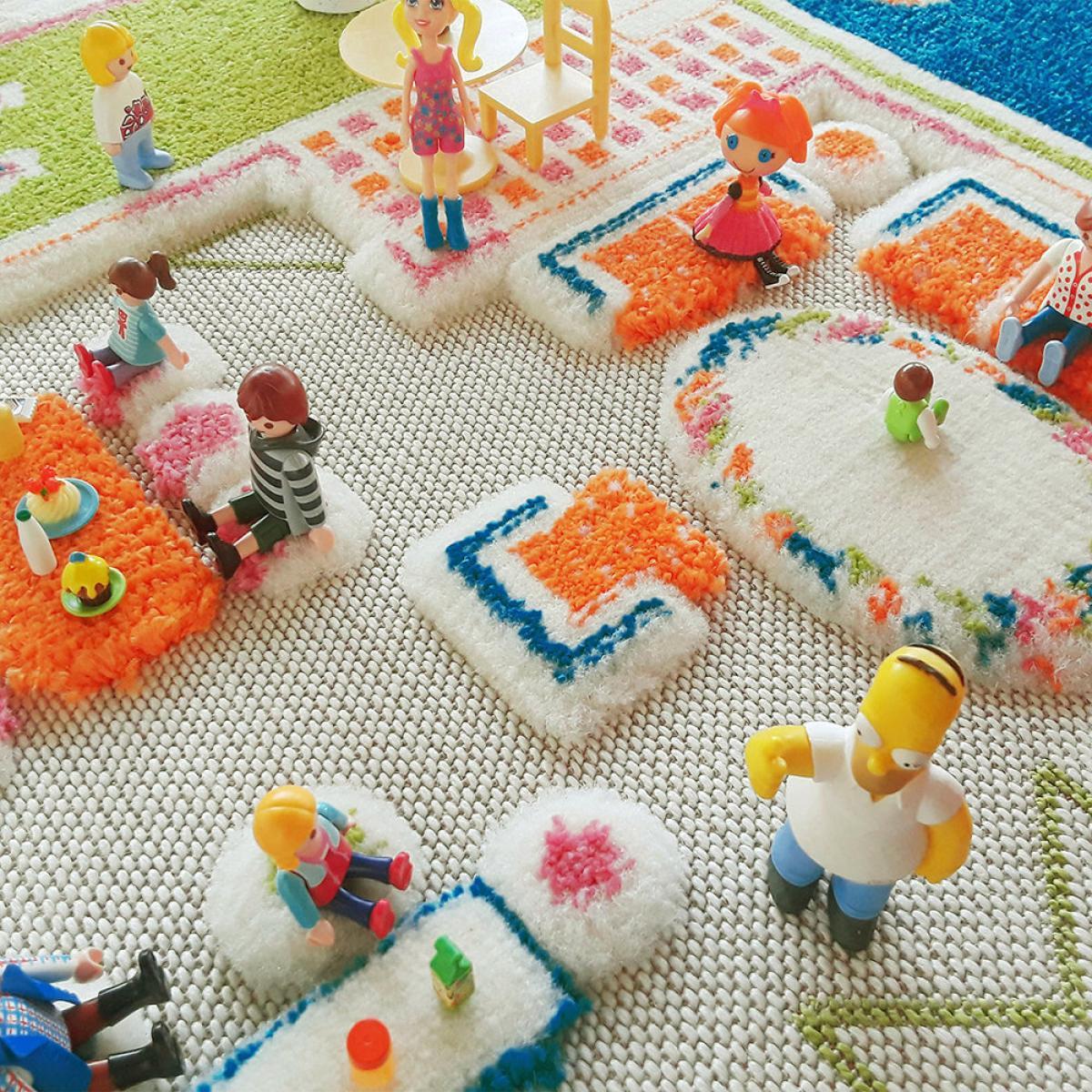 IVI World - Children's 3D Play Rug - Beach House - 100x100cm – image 5