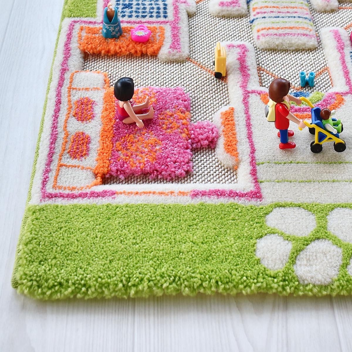 IVI World - Children's 3D Play Rug - Beach House - 100x100cm – image 6