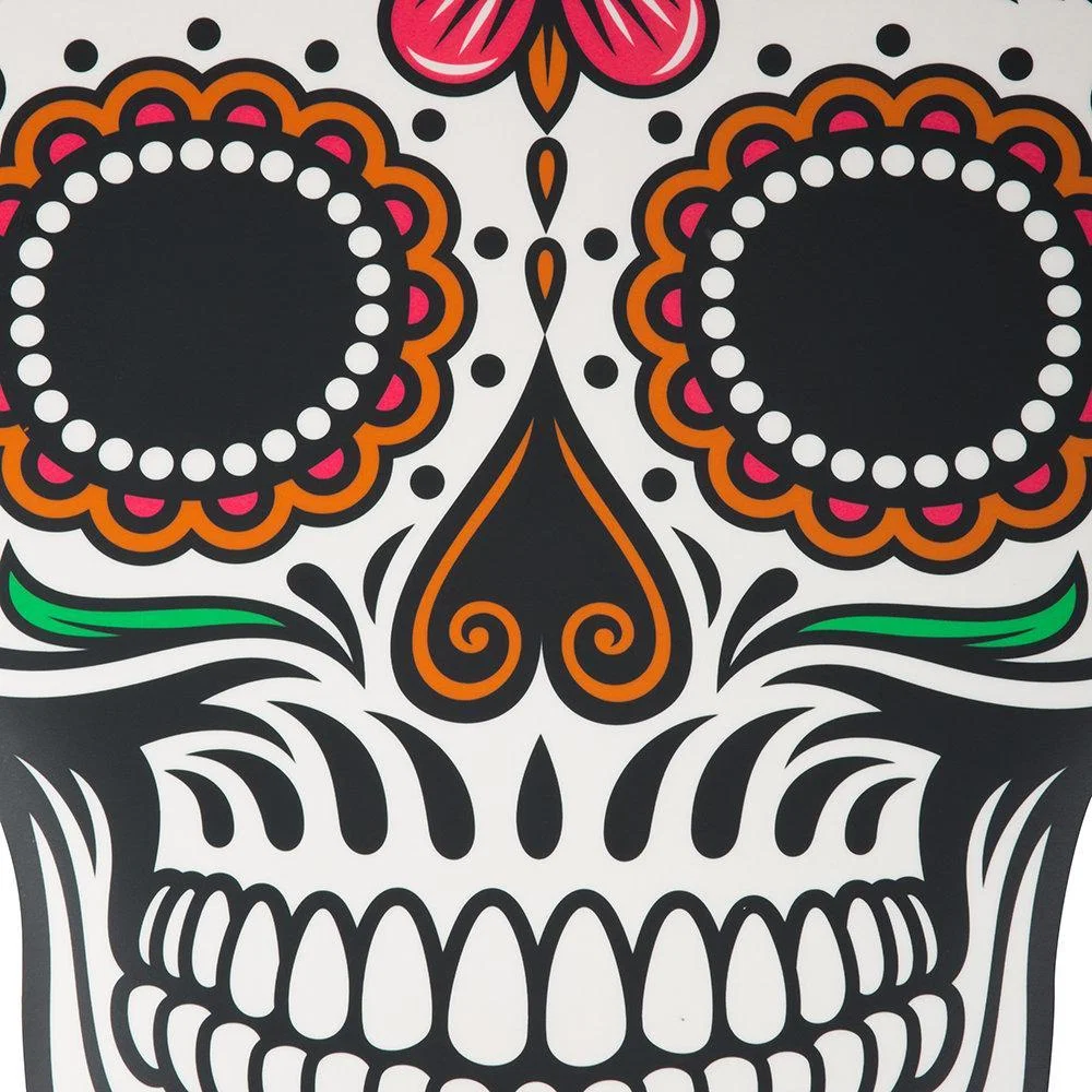 PODEVACHE - Skull Vinyl Floor Mat - Pink/Orange – image 2