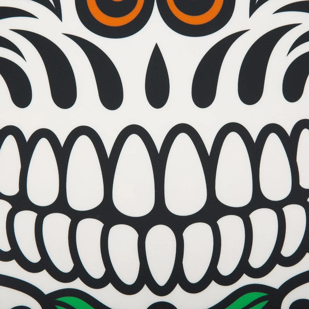 PODEVACHE - Skull Vinyl Floor Mat - Pink/Orange – image 3