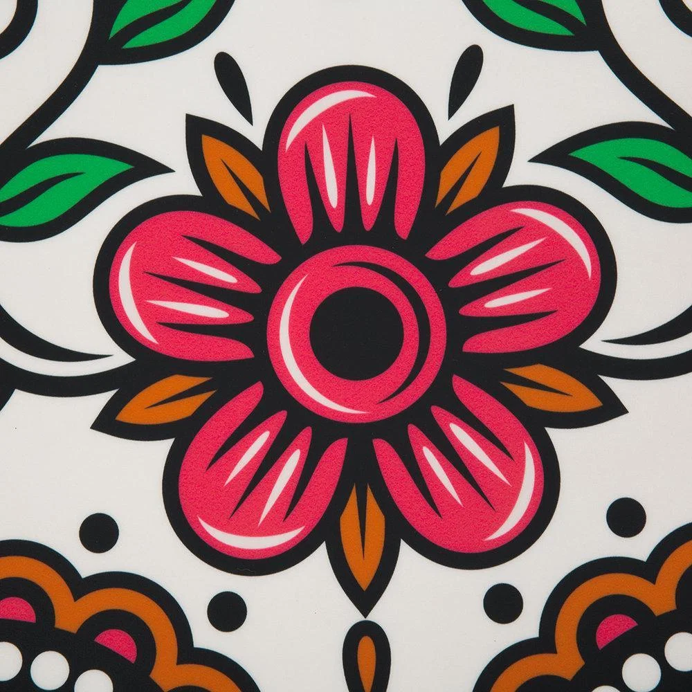 PODEVACHE - Skull Vinyl Floor Mat - Pink/Orange – image 5