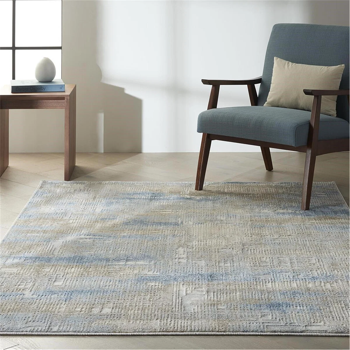 Klein Rush Rug - Ivory/Grey – image 2
