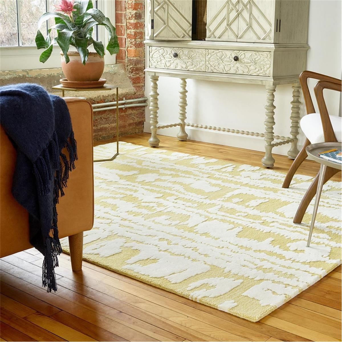 Broadhurst Waterwave Stripe Rug - Citron – image 2