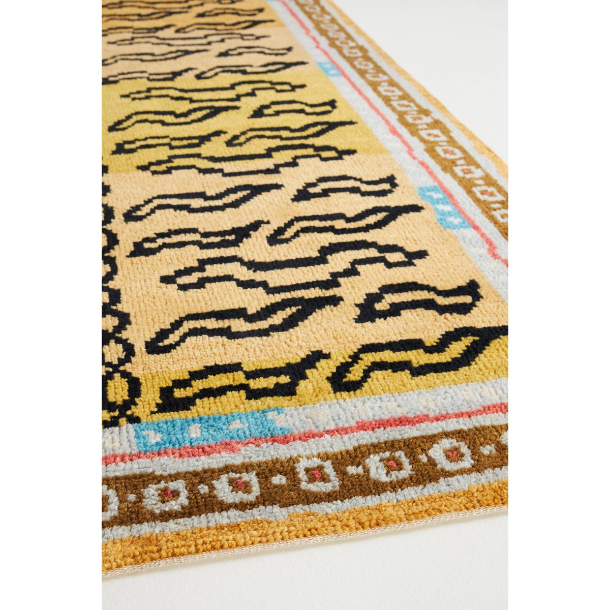 Hand-Knotted Tiger Stripe Rug – image 3