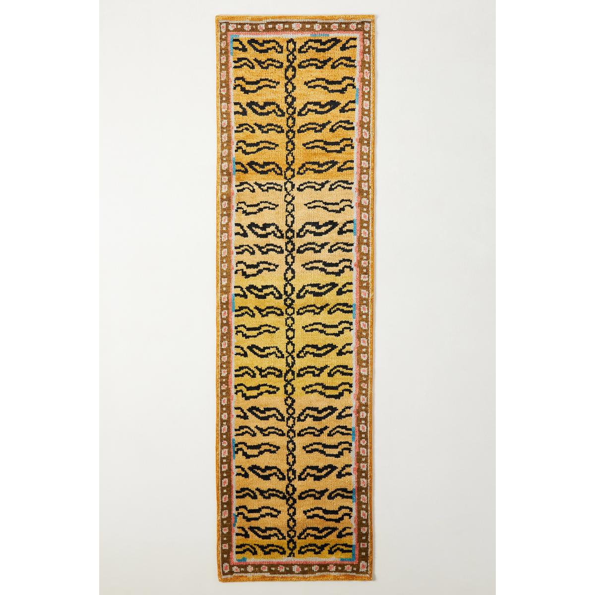 Hand-Knotted Tiger Stripe Rug – image 4