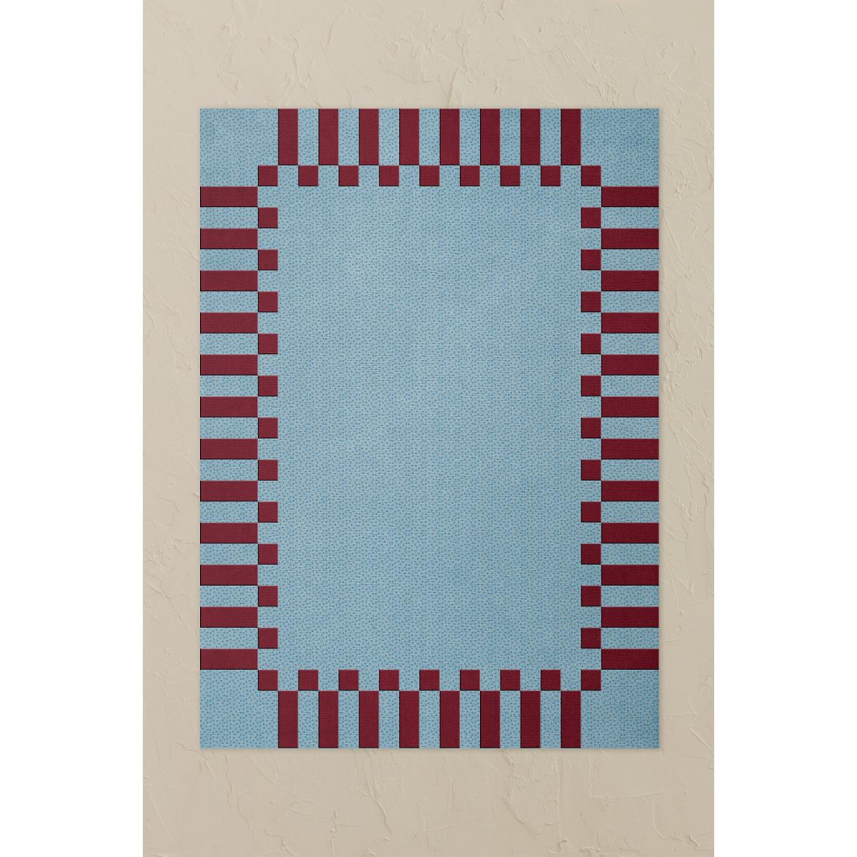 LAYERED X Teklan Frame Wool Rug – image 3