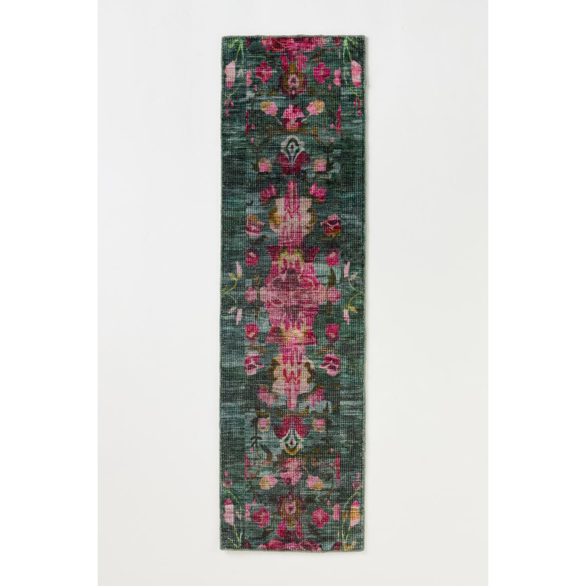 Ren Printed Easy-Care Floral Rug – image 4