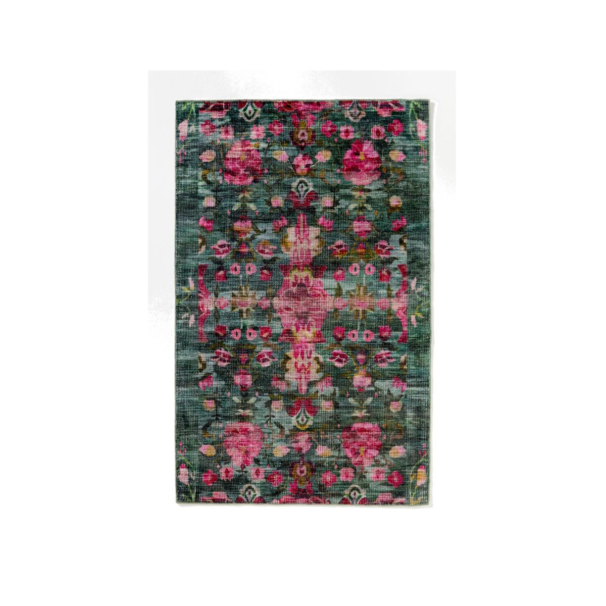 Ren Printed Easy-Care Floral Rug – image 1
