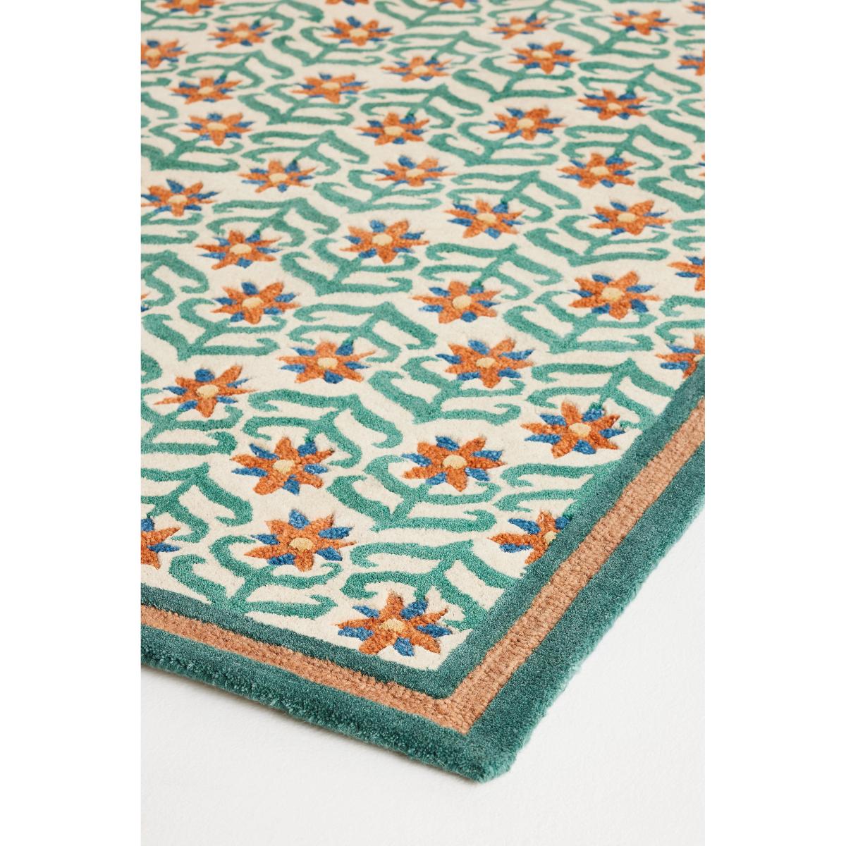 Printed Goods Tufted Wool Floral Rug – image 2