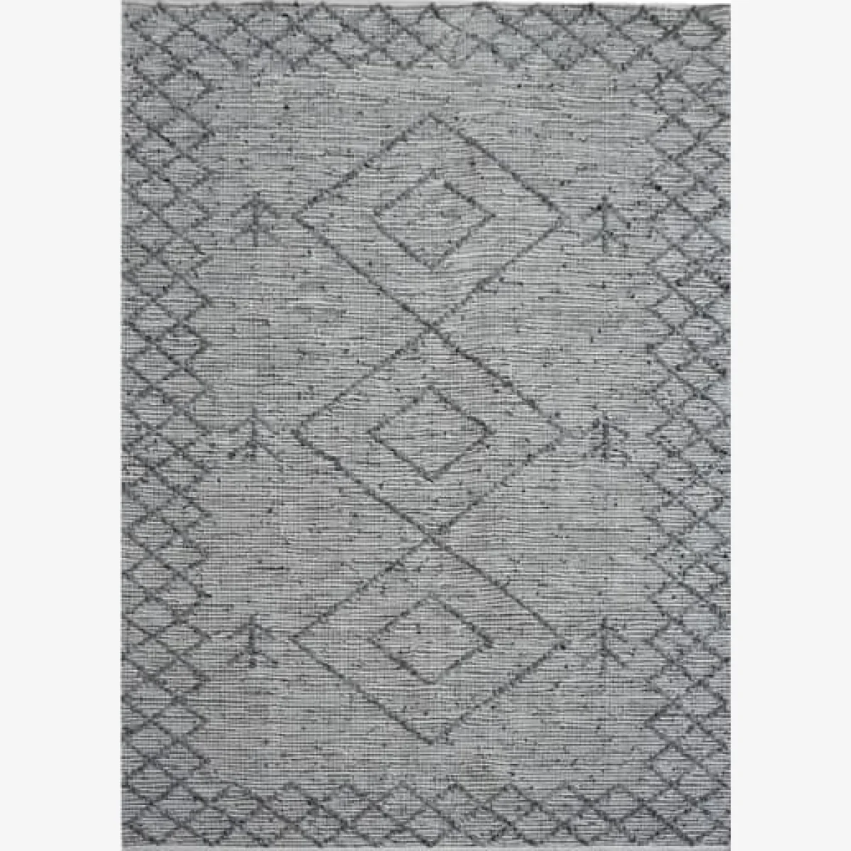 Sama, Rug, 5' x 8', Silver - Andrew Martin