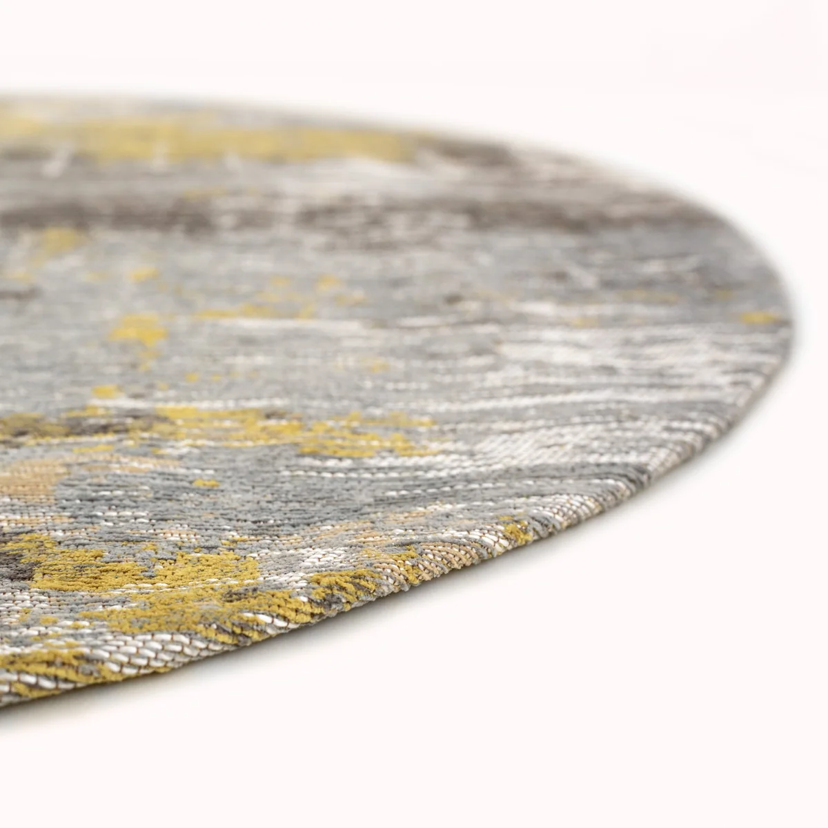 Streaks Atlantic Circle Rug, Yellow / 140cm Circle – image 2