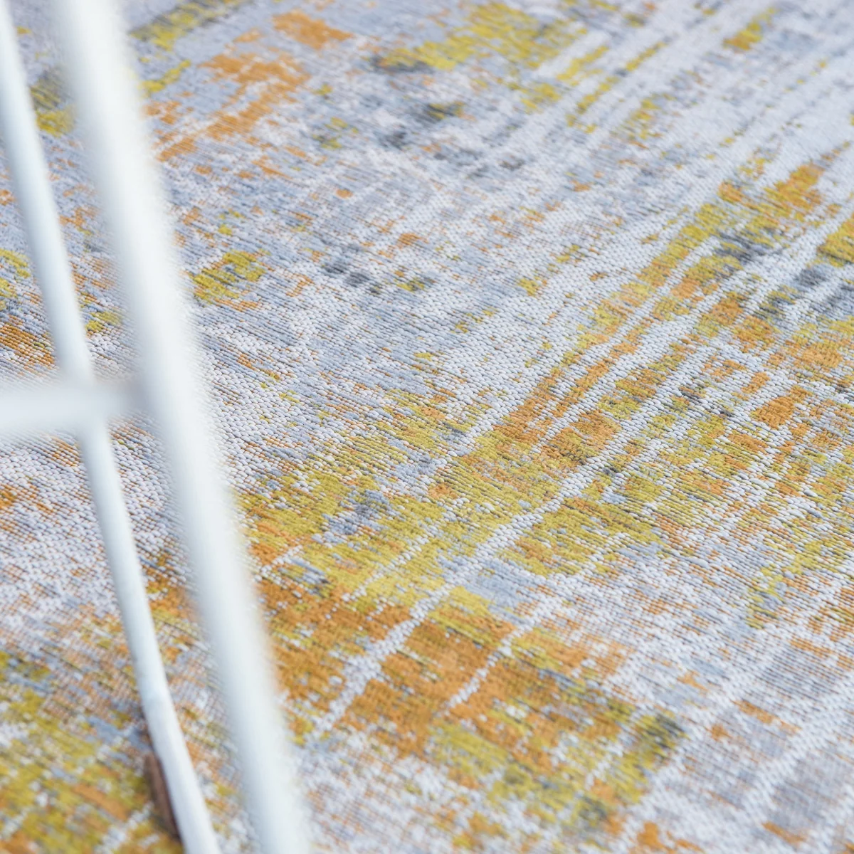 Streaks Atlantic Circle Rug, Yellow / 140cm Circle – image 3