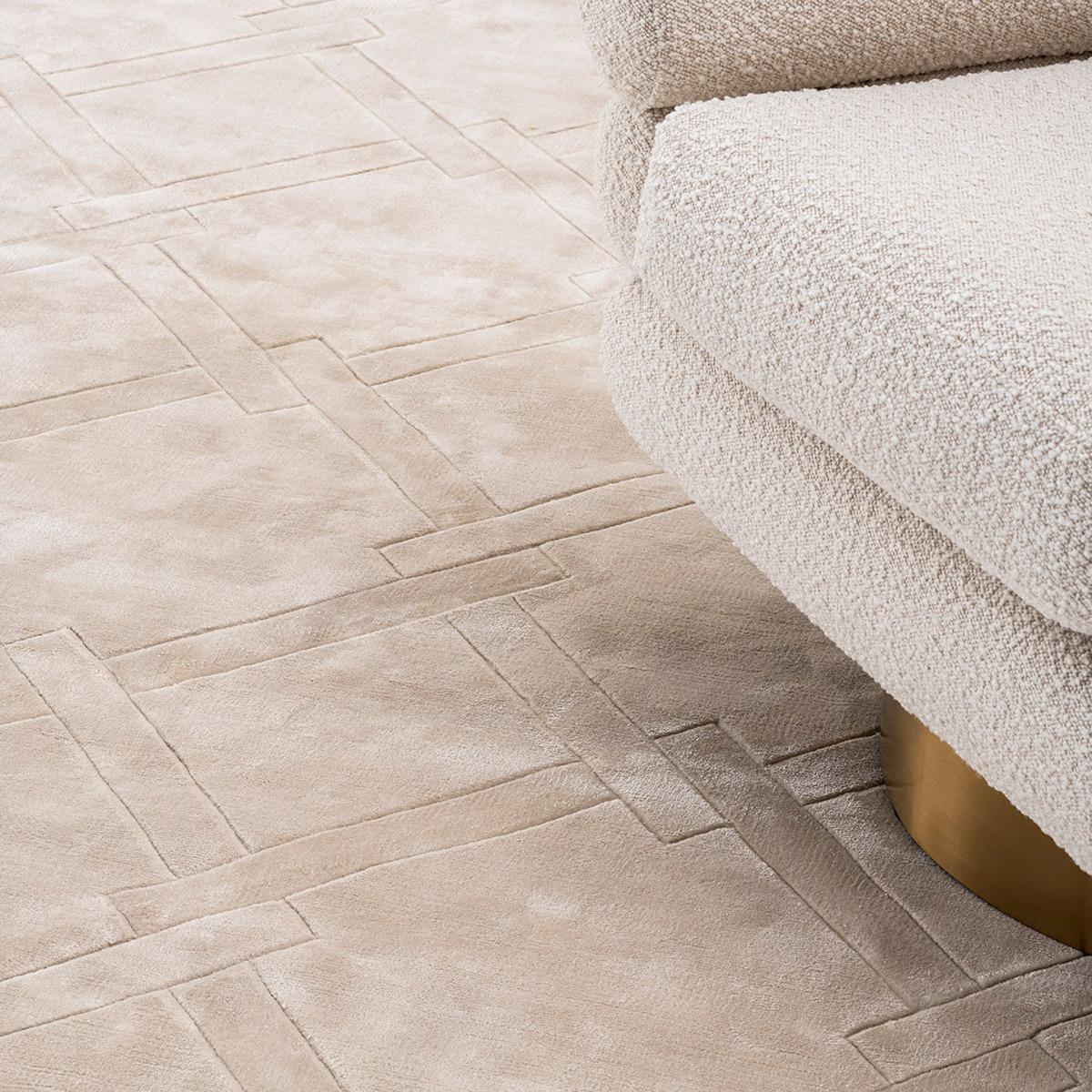 Eichholtz La Belle Carpet Silver Sand 300x400cm Rug, Square, Neutral | Barker & Stonehouse – image 2
