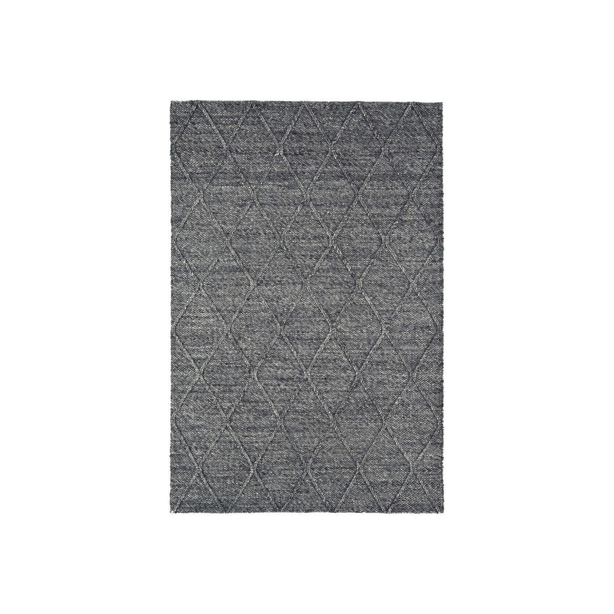 Coast Diamond Hand Woven Rug, Charcoal