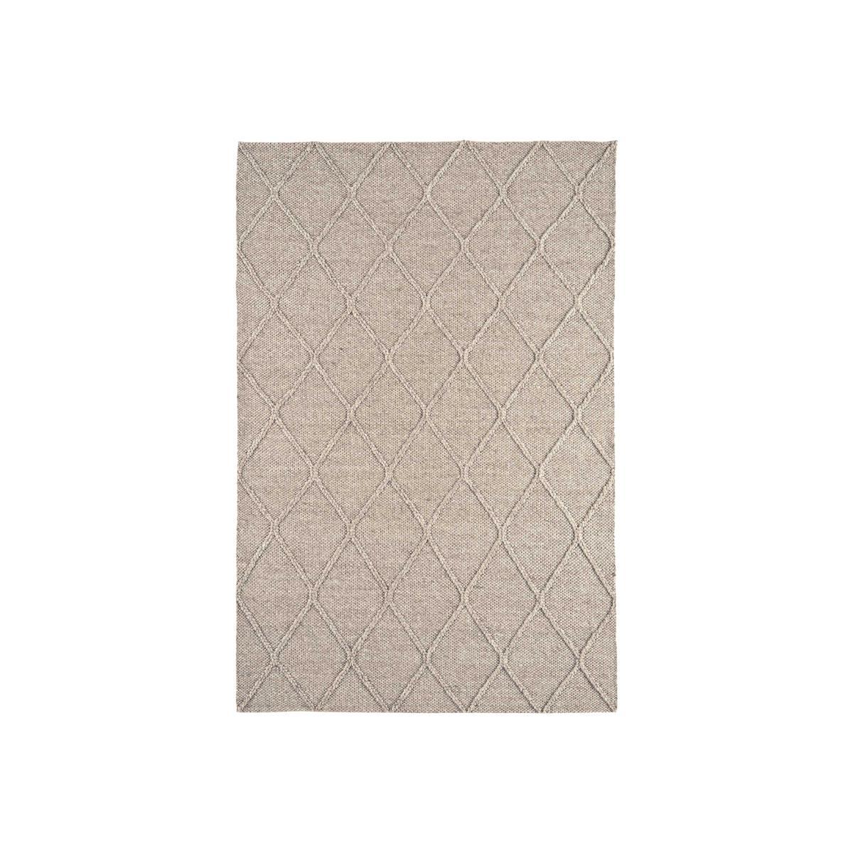 Flori Diamond Hand Woven Rug, Camel