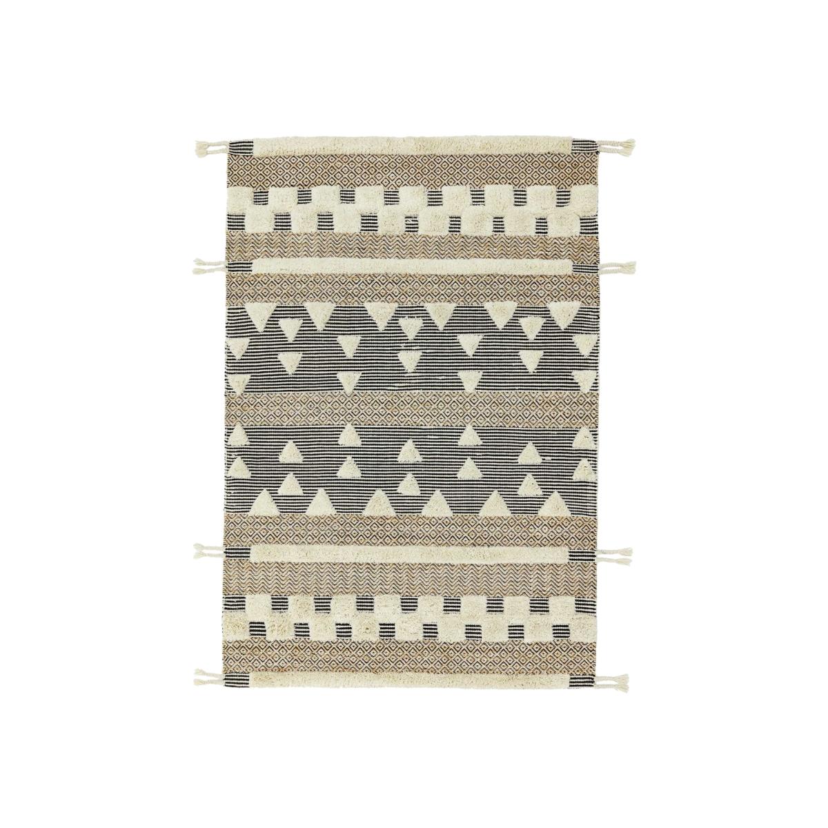 Marreu Casablanca 120x170cm Rug, Square, Neutral | W120cm | Barker & Stonehouse