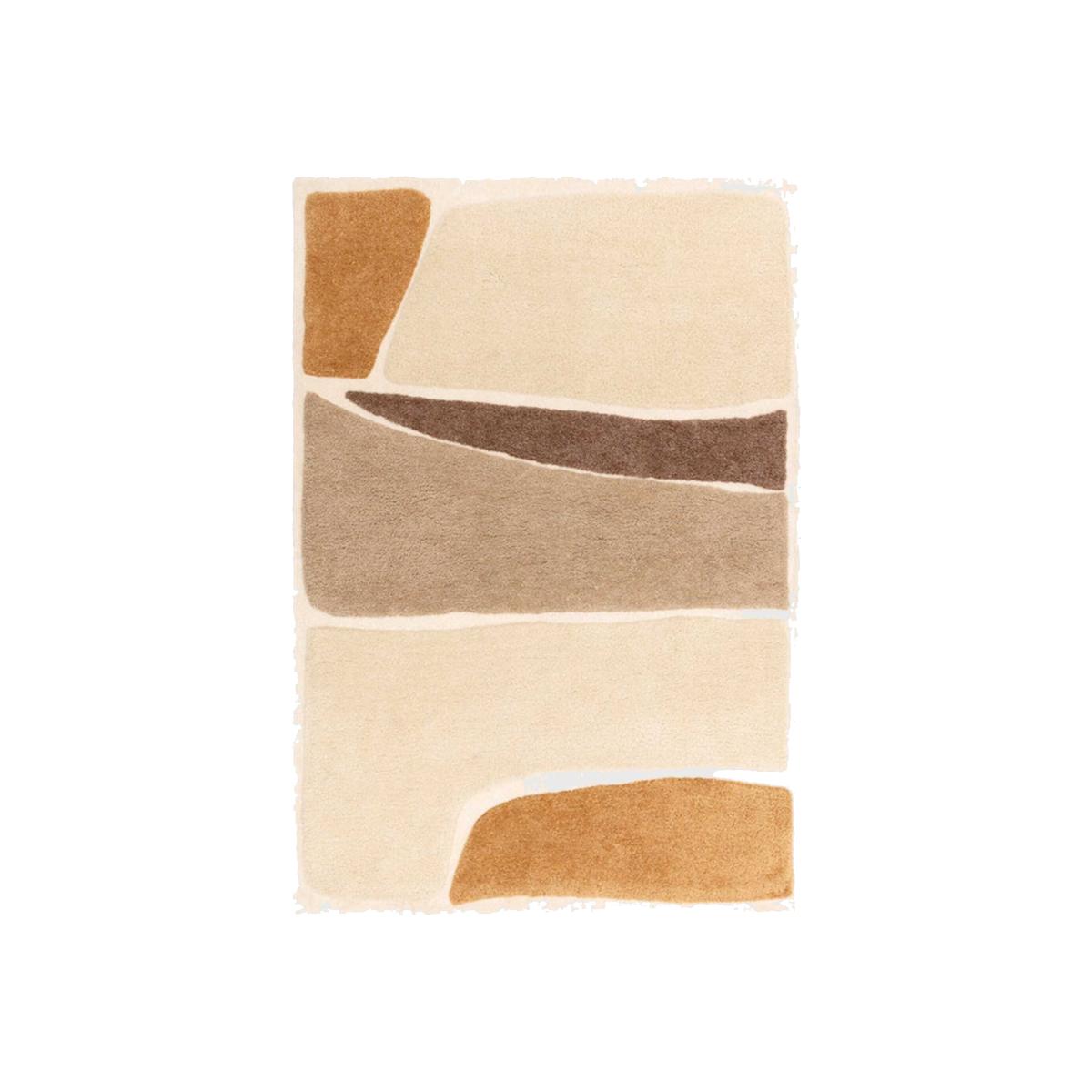 VISTA 200X290CM HESSIAN RUG, Square, Neutral Polyester | Barker & Stonehouse