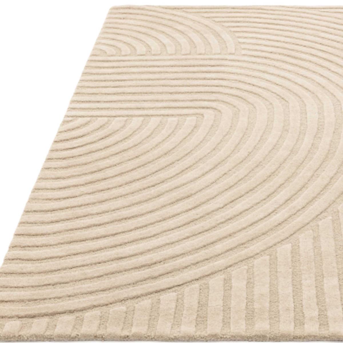 Curvone Sand 120x170cm Rug, Square, Neutral | W120cm | Barker & Stonehouse – image 3