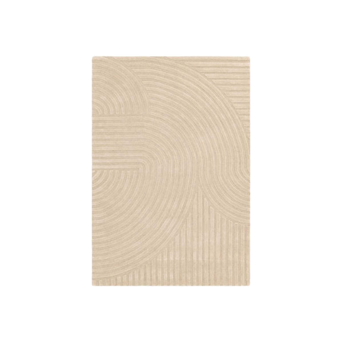 Curvone Sand 120x170cm Rug, Square, Neutral | W120cm | Barker & Stonehouse – image 1