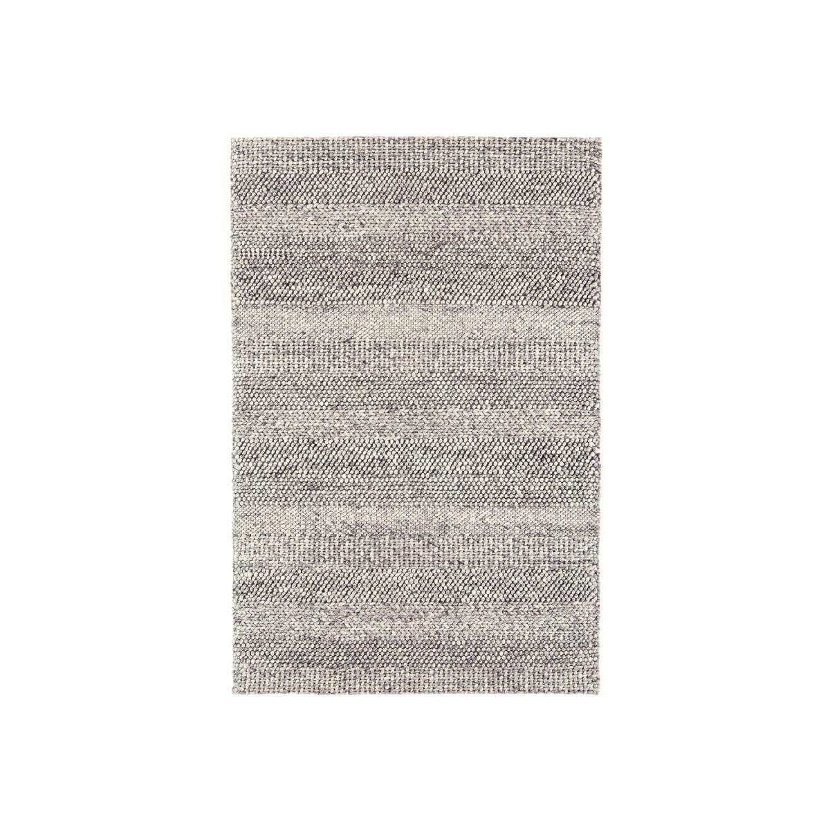 Flori Stripe Rug, Grey Marl