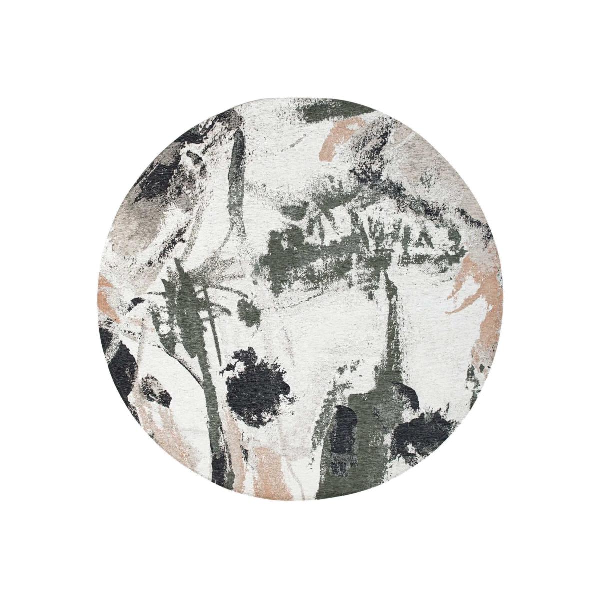 Fresque 240Cm Round Rug Ind, Square Polyester | Barker & Stonehouse