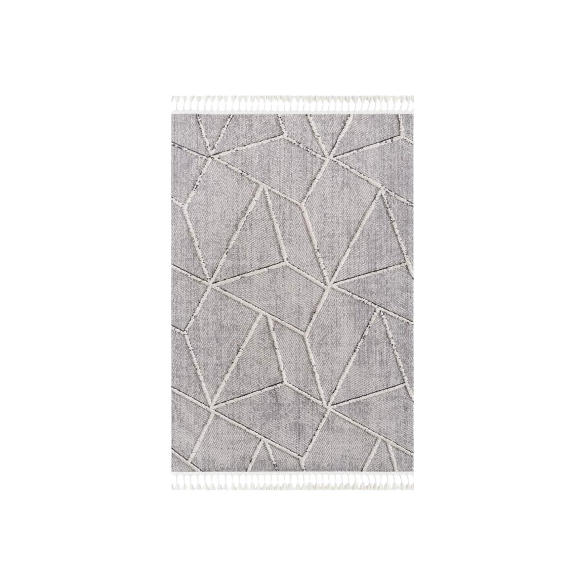 Alma 120x180cm Rug, Square, Grey | W120cm | Barker & Stonehouse