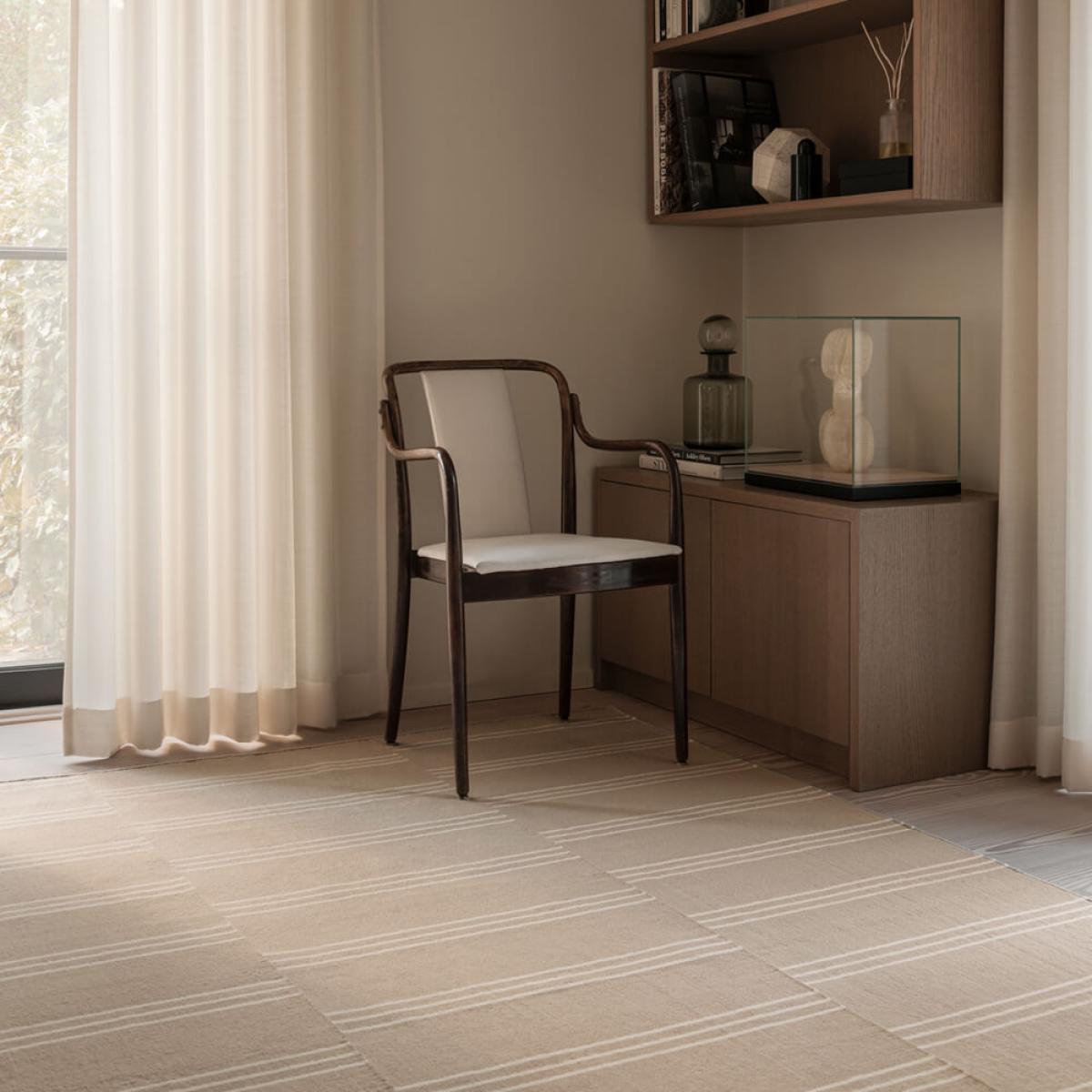 Sand/Cream Stripes Rug – image 2