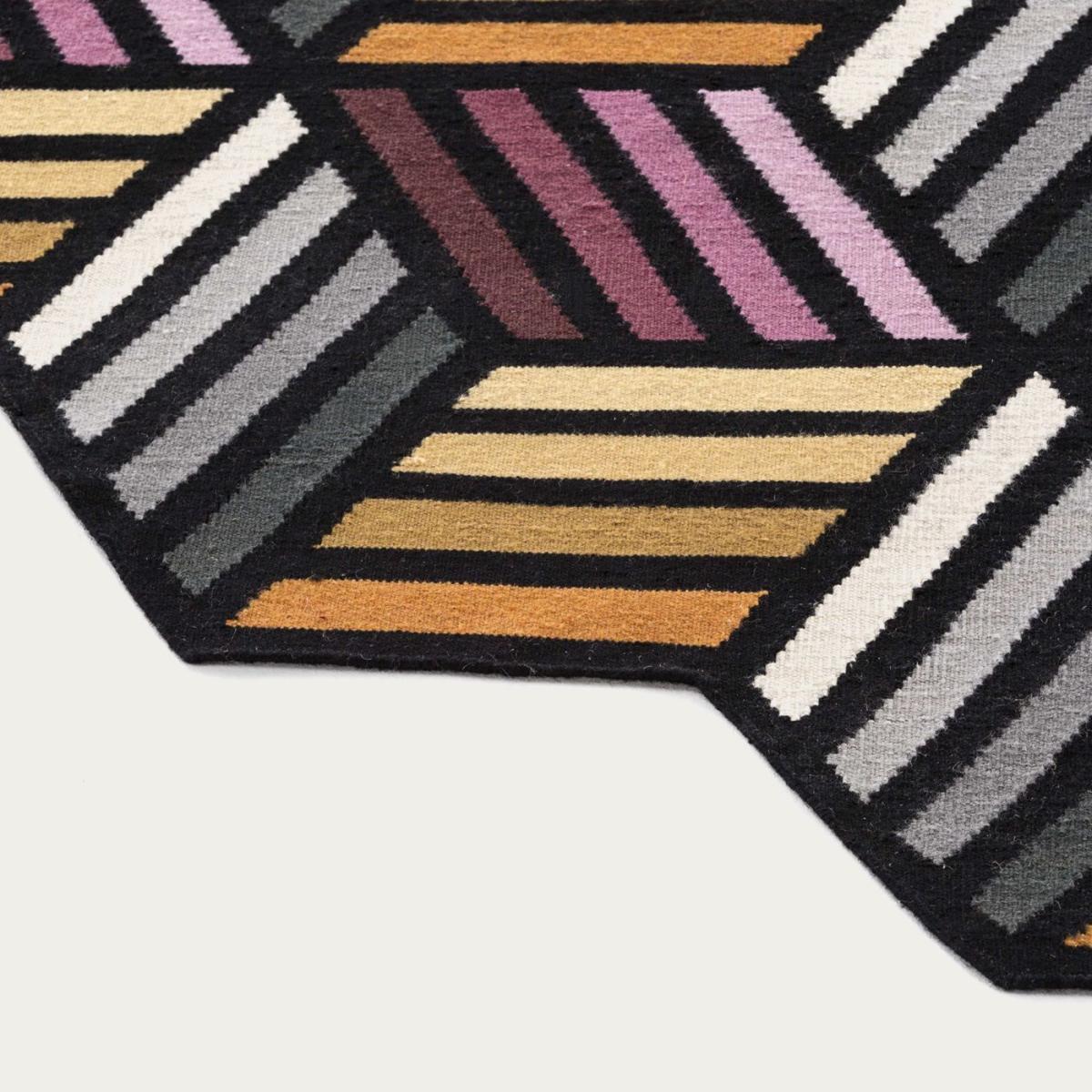 Orange Killim Parquet Hexagon – image 7