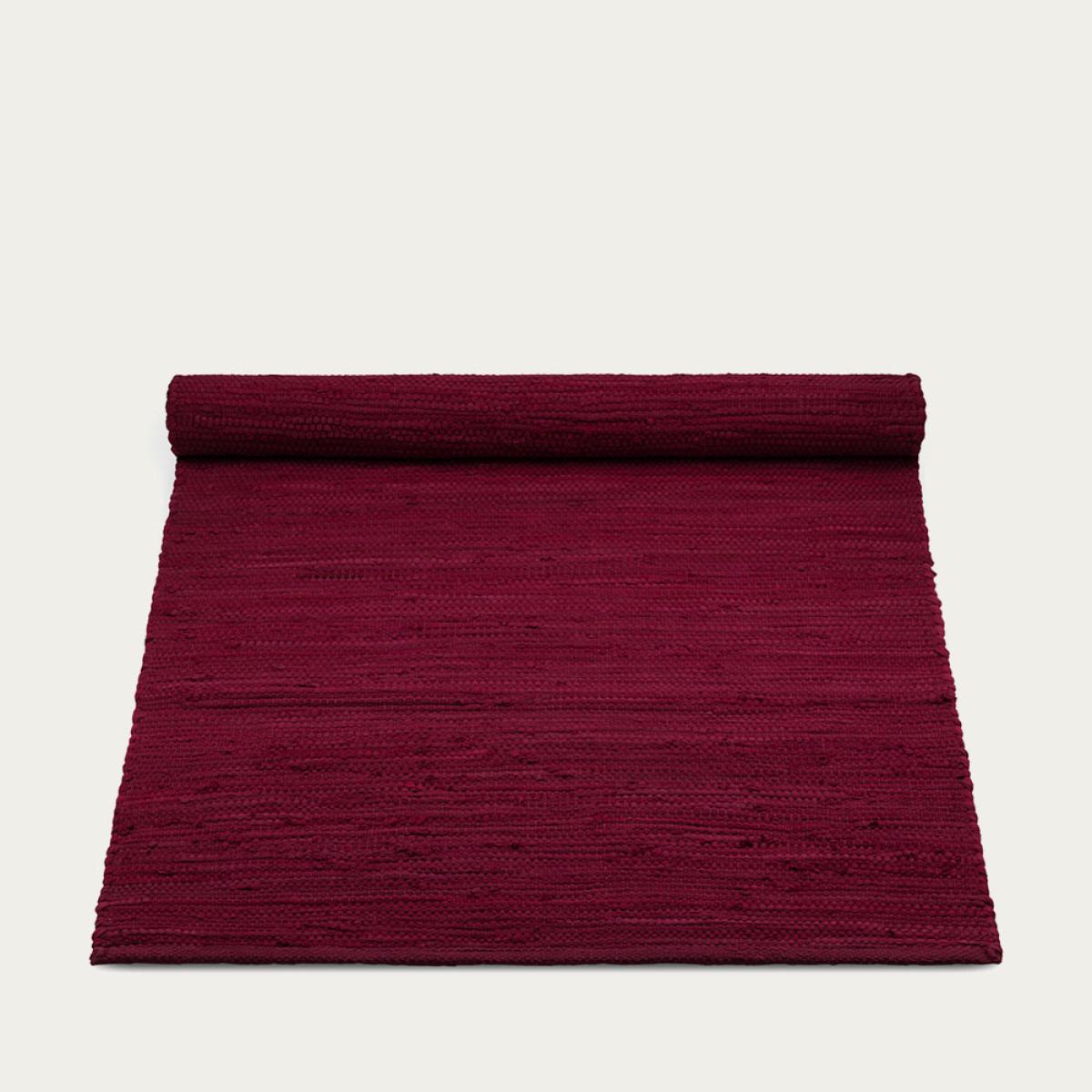 Rosewood Red Cotton Rug