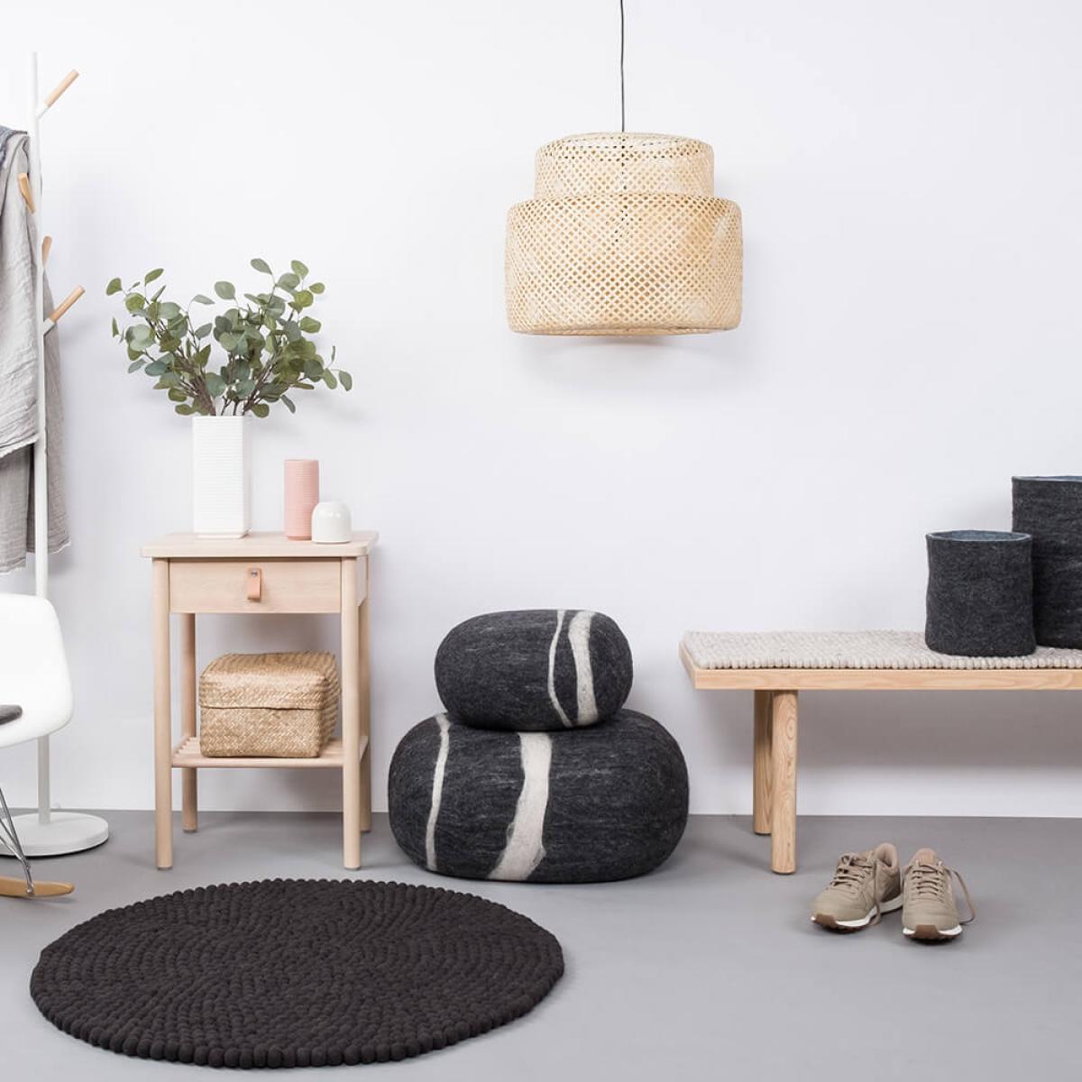 Felt Ball Rug Kuno Round – image 4