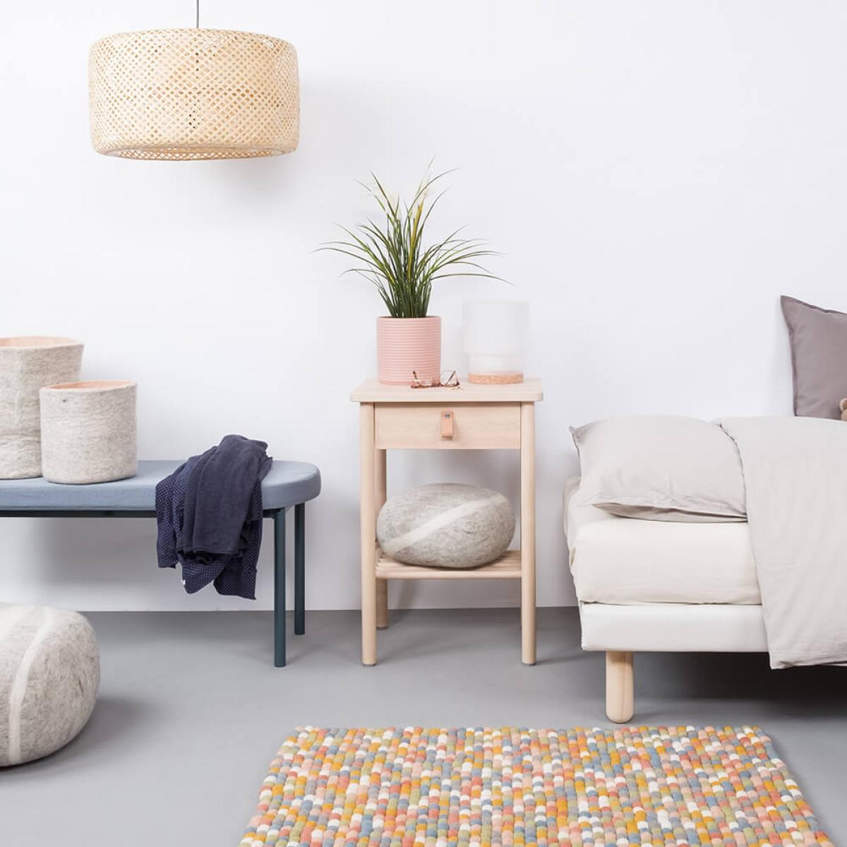 Felt Ball Rug Liese Square – image 6