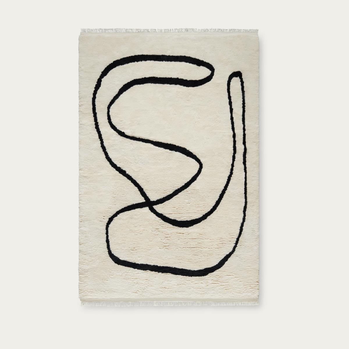 Dusty White Simple Object 18 Rug – image 1