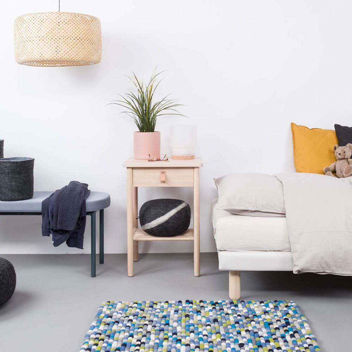 Felt Ball Rug Fritz Square – image 6