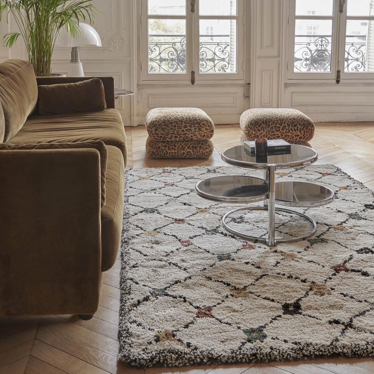 Yellow/Olive Green Kaboshon Rug – image 2